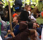 there were so many photos, I like the patient, determined facial expressions. This photos a little odd with everyone looking out from the centre, but I think it still works.