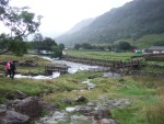 and the two footbridges close to Seathwaite farm