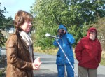 nevertheless we continued with our protest against the dreadful US communications base at Menwith Hill.
Here Diana Wallis, Yorkshire & Humberside MEP speaking in our support