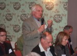 SELRAP member Keith Thorp from Colne making a point -
and then it was time for lunch