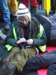 and this one happily knitting for peace