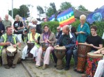 the day started off with a drumming workshop