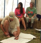 dan scribing with maya and pat behind