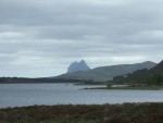 Looking across Loch Borralan at Suilven