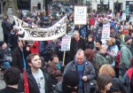 and some more
Eve liked this banner, hard to read in this photo, it read, 'Did we vote for these cu*ts'. I leave it to your imagination.