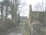 the entrance to Glyn Abbey from the road
