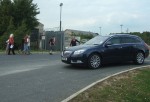 Surprisingly this gate to the base was wide open with cars coming out