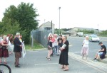 nevertheless there was some gentle wandering in, paricularly by this woman who had a little wander round unchallenged