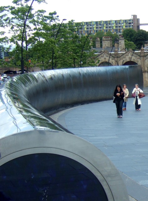 and a curly steel construction