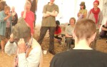 laughter in the onlookers