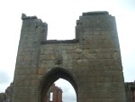 looking thru the archway of the ruined Castle