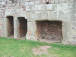 small rooms and a fireplace in the Castle