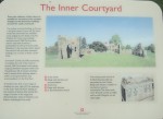 an information board about the Castle's Inner Courtyard