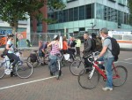 when they saw us coming DSEi staff and police closed the barriers to stop us getting in