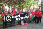 Welsh CND had a good turnout and sang harmoniously