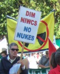 one of the Welsh protesters
