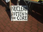 the lettering in these hand-made placards really stood out