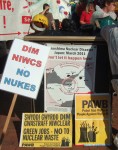 amongst these posters a map of the contamination zones - in truth, in event of nuclear radiation catastrophes or leaks there is no safe area, it is down to the amount leaking, the type of leak and the weather or sea currents. After all sheep in North Wales still have to be checked on a regular basis after land there was contaminated by radiation blown there from Chernobyl