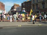 we finished the rally with a closing circle