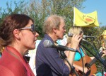 Seize the Day now playing 'With my hammer' about the action by a group of women in the 1990's against Hawk Jets being built in Lancashire for sale to Indonesia for use in the genocide in East Timor
For a video of this song click here
