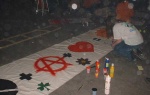 more banner making - sorry for the glare spots on these two photos