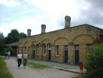 The former main station building - there is quite a strong movement to restore the railway to matlock to the south and Buxton to the west