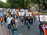 a railway union branch banner from East London