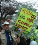 placard full of 9 11 dollars - All Saints Park, Oxford Road