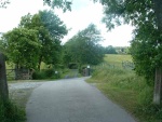 31. looking west across former level crossing on private road in mile tunnel valley