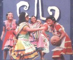 I love this photo by Gebo, used on the front cover of the book, 'The Zapatistas, A Rough Guide'. it has captured a moment, the girls so enjoying a ball game. And so colourful too.