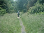 22. looking south on the trackbed