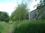 5. looking north past buildings on the Earby Station site