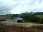 48. looking east from the bridge over Elslack Beck at the farm near Elslack