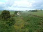 3. view of the changing trackbed surface just north-east of Church lane bridge