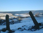 looking towards Boulsworth Hill through an ancient gateway