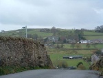 just about to go over the edge I have a good view of our old home, Trawden Hall