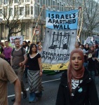another cause interlinked with the war and occupation of Iraq - Israel's apartheid wall