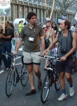 two of the many cyclists now involved in protesting