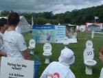 250,000 people marched around the streets of
Edinburgh to put pressure on the G8 summit leaders
to do something about world poverty NOW!
The march was preceded and followed by a rally covering much of the Meadows, a public open space in the City.
here, the toilet game