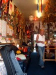 run by Bill and volunteers, he sums up their attitude to the Arms Fair, I've lived in Docklands all my life. This place was heavily bombed in the war and to put an arms fair here is an insult.