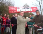 to the left of David Curry is Paul English, Leader of Craven District Council