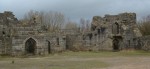 the courtyard of the Castle Ruins - built as ruins from 1912 - 1925 - weathering has made them look even more authentic