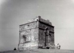 Rivington Pike - a folly built in 1733 for John Andrewson the moors near Horwich, Lancashire.
My friends & I walked to it in the early 1970's and on the way there, it started snowing. We pressed on hoping to shelter inside.
This contemporary photo shows the folly with covered with graffitti: 'U.S.S.R.' and 'we want houses not polaris'(polaris were the nuclear missiles we had before Trident). 