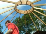 the yurt roof structure