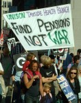 one of the many needs the money currently spent on arms and war could fund instead: pensions