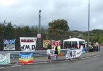 then back to the North Gate where the crash barriers were very handy for keeping the little ones safe