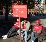 Albert Square was also on the route of a sponsored walk for Shelter, the campaign group for the Homeless