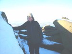 one winter when Jos came to visit me in Trawden we braved the snow