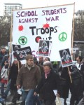 I & others went on Aldermaston marches while still at school but since the invasion of Iraq school students are taking more coordinated action as a group
