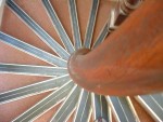 One of the grandest youth hostels, a magnificent pile near the shores of Loch Lomond, in total contrast to humble Achininver and other more modest hostels which often have greater charm in their own way - here Loch Lomond's spiral staircase